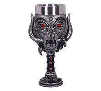 Nemesis Now Officially Licensed Goblet Glass, Silver, 20.5cm Copa de Cristal con Licencia Oficial de Motorhead Snaggletooth Warpig, Plata, 20,5 cm, Resina, Plateado