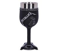 Nemesis Now Copa de vino con licencia oficial de Metallica, color negro.
