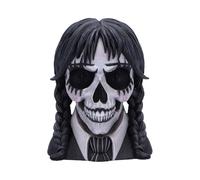 Nemesis Now Cráneo deslumbrante oscuro, esqueleto gótico, busto pintado a mano