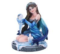 Nemesis Now Crystal Fairy Azura Figurine 8.5cm, Resin, Blue Crystal Fairy Figuri