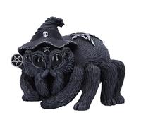 Nemesis Now Cult Cuties Arachnias - Figura de Bruja araña | Decoración gótica de araña negra, estatua coleccionable oculta, regalo de resina pintado a mano, para los fans