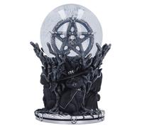 Nemesis Now Cult Cuties Circle of Mischief - Globo de nieve gótico con Zefur Malpuss Pawzuph, decoración de fantasía oscura, resina fundida, caja de regalo
