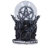 Nemesis Now Cult Cuties Circle of Mischief - Globo de nieve gótico con Zefur Malpuss Pawzuph, decoración de fantasía oscura, resina fundida, caja de regalo