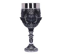 Nemesis Now Copa de acero inoxidable Cult Cuties – con forma de gato 19,5 cm, resina pintada a mano