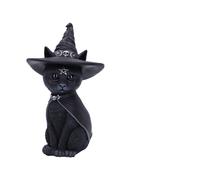 Nemesis Now Cult Cuties Purrah - Figura de Gato Bruja, 30 cm, Resina, Color Negr