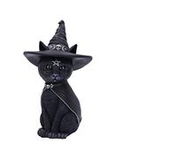 Nemesis Now Cult Cuties Purrah - Figura de Gato Bruja, 30 cm, Resina, Color Negro, Figura de Gato hechizante, fundida en la Mejor Resina, Pintada a Mano por Expertos