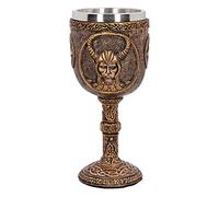Nemesis Now D4718P9 Loki - Copa de resina con acero inoxidable, 17 cm, bronce