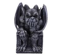 Nemesis Now Dark Black Grotesque Gargoyle Figurine Edo-Figura de gárgola grotesca Negra Oscura, Piedra Resina, 13.7cm