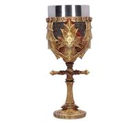 Nemesis Now Dark Souls Ornstein - Copa de 15,5 cm, resina, oro, producto oficial de Dark Souls, copa de vino Dark Souls Trilogy, inserto de acero inoxidable, fundido en la mejor resina, pintado a mano