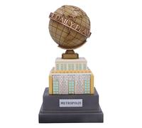 Nemesis Now DC The Daily Planet - Adorno de Resina de 22 cm, Producto Oficial de DC, Torre de Superman The Daily Planet, decoración del hogar de Superman Comics, Fundido en la Mejor Resina, Pintado a