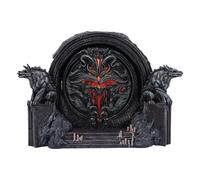 Nemesis Now Diablo IV Hells Gate Box 15,5 cm, resina, negro, producto oficial de Diablo, caja de accesorios Diablo Gaming, pequeño compartimento de almacenamiento, fundido en la mejor resina, pintado