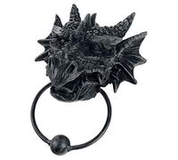 Nemesis Now Door Knocker 23.5cm Black Dragon-Aldaba para Puerta (23,5 cm), Color Negro, Polirresina, 20 cm