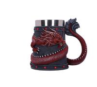 Nemesis Now Dragon Coil - Jarra (16 cm), color rojo