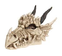 Nemesis Now – Caja decorativa con forma de calavera de dragón 15 cm Marfil Poliresina