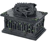 Nemesis Now NOW102 Dragon Tarot Box Negro, resina, 18cm