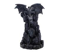 Nemesis Now Dragon Tower - Quemador de Incienso (Resina, 24,5 cm), Color Negro