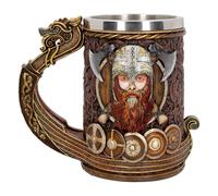 Nemesis Now Drakkar Viking Dragon Boat - Jarra (resina, 15 cm, acero inoxidable,