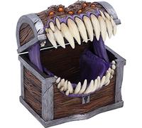 Nemesis Now Mimic Dice Box 11.3cm Caja de Almacenamiento de Dados con Licencia Oficial de Dungeons & Dragons, Resina, marrón