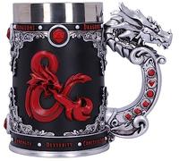 Nemesis Now B5358S0 Dungeons & Dragons Fantasy Juego de rol Die D20 Tankard, Resina, Negro, 15.5 Centimeters cm