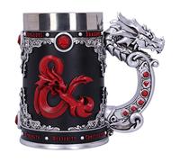 Nemesis Now Dungeons & Dragons Fantasy Juego de rol Die D20 Tankard, Negro, 15.5cm