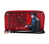 Nemesis Now Elvis 68 Performance - Bolso para Mujer, Poliuretano, 19 cm, Color Rojo