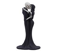 Nemesis Now Eternal Kiss 24 cm, Resina, Regalo gótico de Boda, Figura de Beso de Esqueleto, fundida en la Mejor Resina, Pintada a Mano, Blanco y Negro