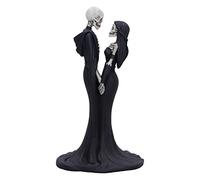 Nemesis Now Eternal Vow 24 cm, Resina, Regalo gótico de Boda, Figura de votos de Esqueleto, fundida en la Mejor Resina, Pintada a Mano, Blanco y Negro