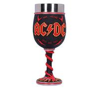 Nemesis Now EV-25524 Copa de Vino de Alta tensión con diseño de Cuerno de Roca y Rollo de CA/CC, Negro, 8.3 cm
