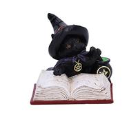 Nemesis Now Familiar's Brew - Figura de Gato, Color Negro, 8,5 cm