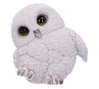 Nemesis Now Feathers Owl Figurine, White, 12.5cm Figura de búho de Plumas, Color Blanco, 12,5 cm, Resina