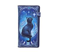 Nemesis Now Feline Constellation - Cartera emo para amantes de los gatos y fanáticos de la astrología, piel sintética duradera, 18,5 cm