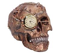 Nemesis Now Scrapped Skull Skeleton Figurine, Bronze, 19cm Figura de Esqueleto Steampunk de Calavera desechada, Bronce, 19 cm, Resina, marrón