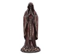 Nemesis Now Figura de Santisima Muerte de 19 cm, Resina, Rojo/Bronce, Rojo Rezando 'Saint of Death', Figura de Icono Cultural Mexicano, fundida en la Mejor Resina, Pintada a Mano por Expertos
