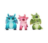 Nemesis Now - Figura Decorativa (3 Unidades, 8 cm), diseño de Dragones pequeños, Multicolor