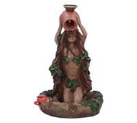 Nemesis Now Forest Maiden - Quemador de Incienso de reflujo de 12,5 cm, Resina, Quemador de Cono de Incienso de reflujo de árbol, decoración del hogar, Fundido en la Mejor Resina, Pintado a Mano por