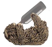 Nemesis Now Gold Highland Cow Guzzler - Soporte para botella de vino de poliresina pintado a mano, regalo de encanto de campo, 17,8 cm