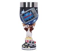 Nemesis Now Gremlins Gizmo - Copa de culto de los años 80 | Mercancía de película de terror, coleccionable de resina pintada a mano, diseño retro de TV y palomitas de maíz