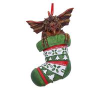 Nemesis Now Gremlins Mohawk in Stocking - Adorno Decorativo para Colgar (12 cm), Color Verde