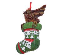 Nemesis Now Gremlins Mohawk in Stocking - Adorno Decorativo para Colgar (12 cm), Color Verde