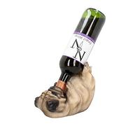 Nemesis Now Guzzlers Pug - Portabidones para Botellas de Vino, 21 cm