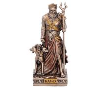Nemesis Now Hades God of The Underworld (Mini) | Decoración artística del antiguo Egipto, estatua de resina pintada a mano en bronce, coleccionable de mitología