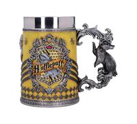 Nemesis Now Harry Potter Hufflepuff Hogwarts House Collectable Tankard, Poliresina, Plata Amarilla, 1.25 picometer