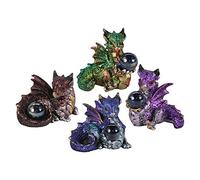 Nemesis Now Hatchling Treasures - Juego de 4 Unidades, 5,5 cm, Resina, Multicolor