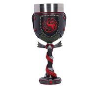 Nemesis Now House of The Dragon Daemon Targaryen - Copa de resina negra de 19,5 cm, producto oficial de la Casa del Dragón, copa de la Casa del Dragón, fundido en la mejor resina, pintado a mano por