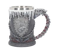 Nemesis Now House Stark Tankard Game of Thrones - Taza (20 cm, resina con inserto de acero inoxidable, 11 cm)