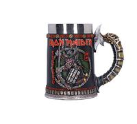 Nemesis Now Iron Maiden Senjutsu - Jarra de resina de 15,5 cm, color gris, producto oficial de Iron Maiden, incluye inserto extraíble, fundido en la mejor resina, pintado a mano por expertos
