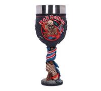 Nemesis Now Iron Maiden The Trooper - Cáliz (19,5 cm), color rojo | Copa oficial de Iron Maiden con inserto de acero extraíble de 225 ml
