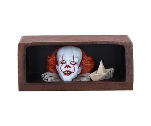 Nemesis Now IT Pennywise - Figura iluminada de Drenaje de 20 cm, Resina, Producto Oficial de IT The Clown, luz de Payaso de Pennywise, decoración de Sala de Cine IT, fundida en la Mejor Resina