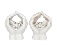 Nemesis Now Juego de 2 refugios de 7 cm, Color Blanco