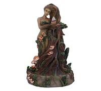 Nemesis Now Female Tree Spirit Backflow Incense Burner Lady Earth-Quemador de Incienso de reflujo Natural de árbol Femenino, Resina, marrón, 23.5cm